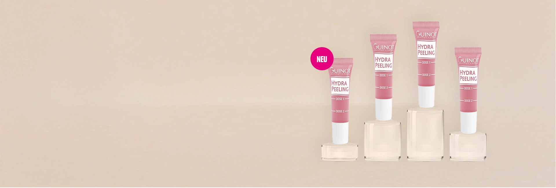 Zu sehen ist das Monatsangebot Juni 2025, das Produkt Guinot Hydra Peeling.